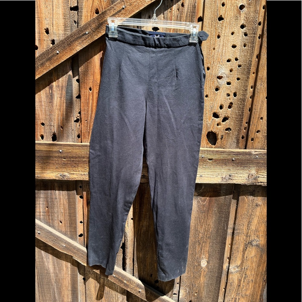 Gap Pants Women 4R Black Solid Signature Skinny Leg Stretch Mid Rise